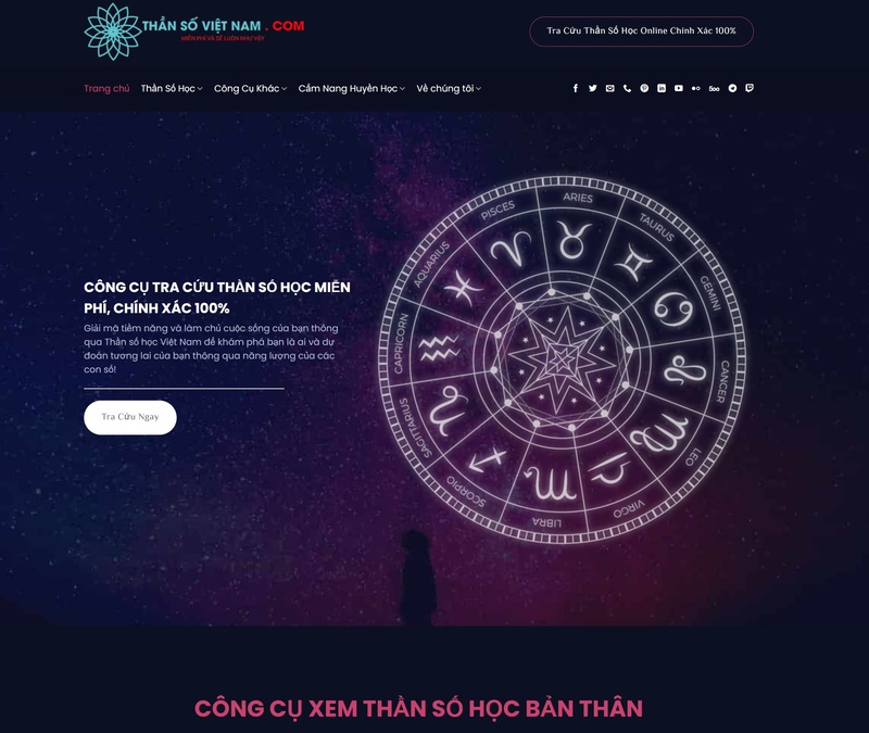 Thansovietnam.com - Website xem thần số học miễn phí, chính xác và nhanh chóng